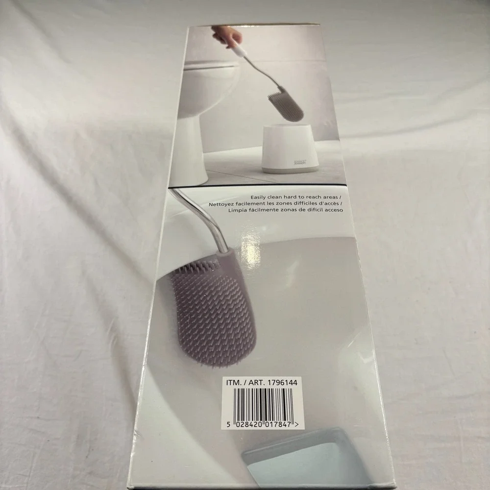 Joseph Joseph Flex Lite Advanced Toilet Brush Set White Open Box